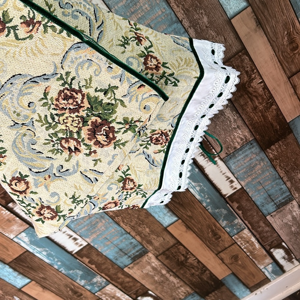 Small Y2K floral low cut satin tube dress - Picture 14 of 14